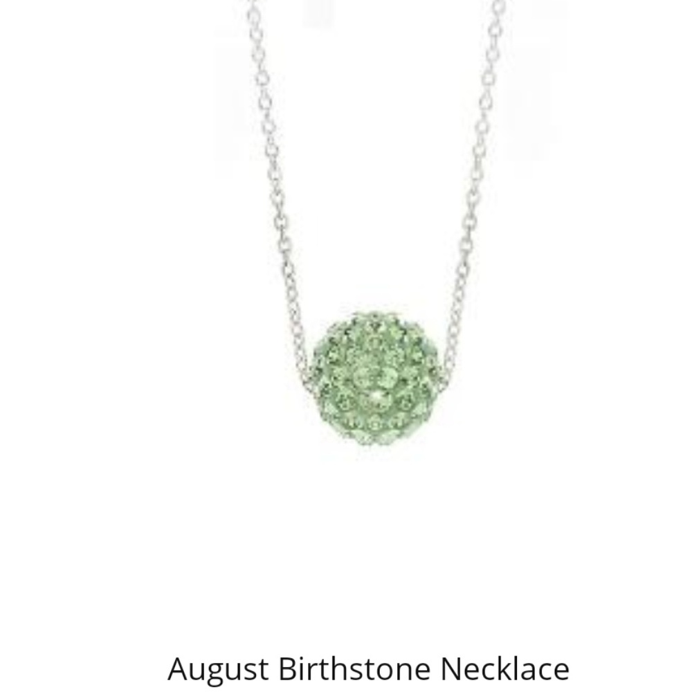 Touchstone August Peridot Birthstone Necklace